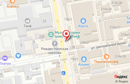 Автостоянка на Красной улице на карте