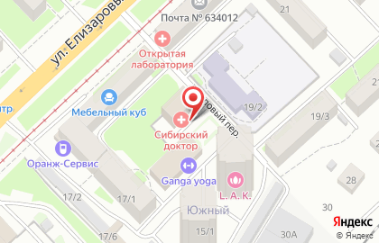 ТОМ на улице Елизаровых на карте