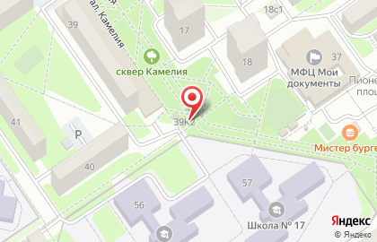 Магазин-бистро Айсберг в микрорайоне Жукова на карте