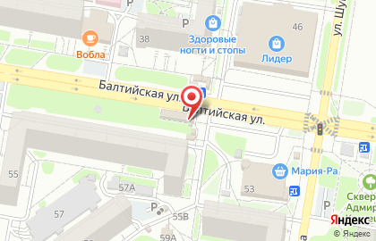 Киоск по продаже фруктов и овощей в Барнауле на карте