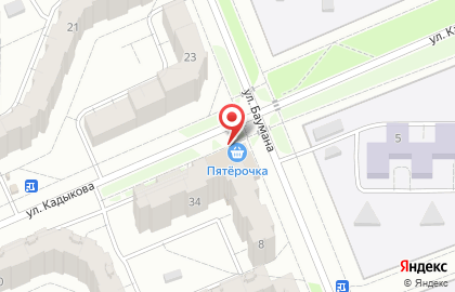 Универсам Пятёрочка в Калининском районе на карте