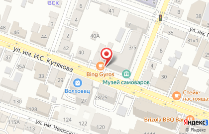Кафе Bing Gyros в Кировском районе на карте