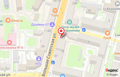 СКБ-Банк на Большой Советской улице на карте