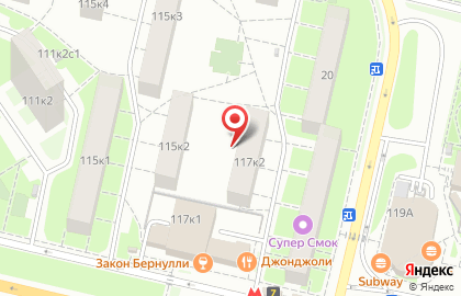 Киоск фастфудной продукции, район Кузьминки на Волгоградском проспекте на карте