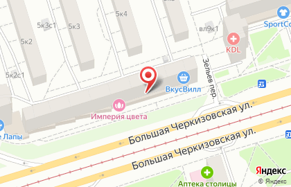 Магазин колбасных изделий Рублёвский на Преображенской площади на карте