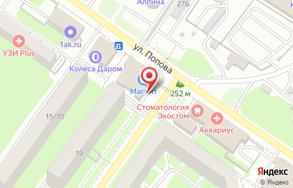 Магазин автозапчастей АвтоКорт на улице Петра Алексеева на карте