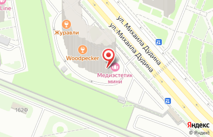 Клиника косметологии Медиэстетик мини-клиника на улице Михаила Дудина на карте