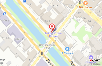 Отель Ibis Казань на карте