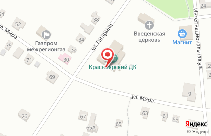 Дом культуры с. Красный Яр на карте
