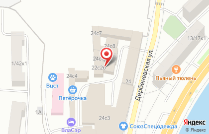 Хостел "Уютный дом" на Павелецкой на карте