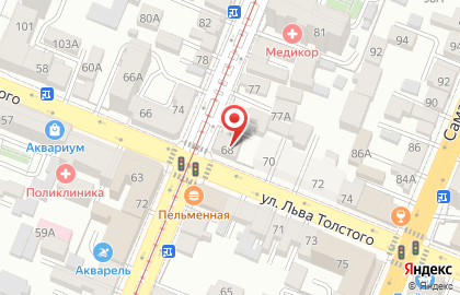 Магазин цветов на ул. Льва Толстого, 68 на карте