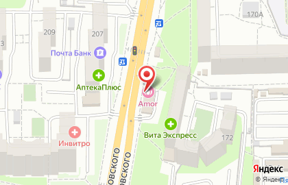 Салон красоты Amor в Первомайском районе на карте