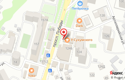 Офис продаж Билайн на проспекте Победы на карте