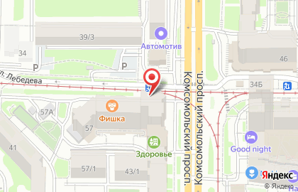 Авангард Сервис на улице Лебедева на карте