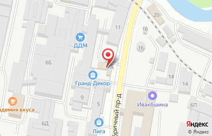 Шиномонтажная мастерская в Фабричном проезде на карте