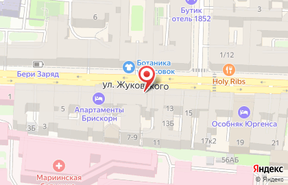 Бистро Зам Зам на площади Восстания на карте