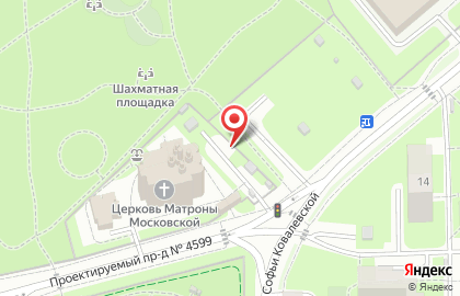 Храм Матроны Московской в Дмитровском на карте