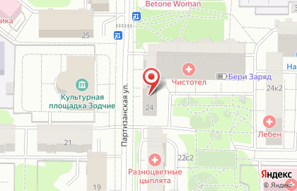 Салон красоты Здоровая кожа на карте