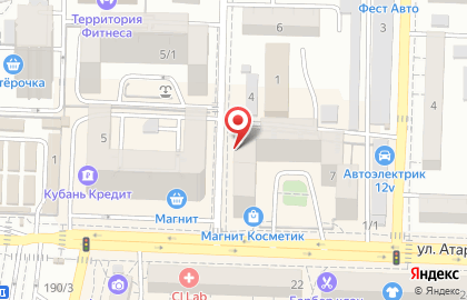 Ателье Olga-M на улице Атарбекова на карте