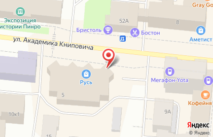 Магазин Магия Цветов на улице Академика Книповича на карте