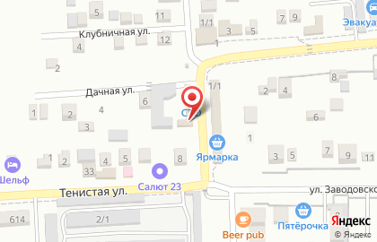 Магазин автозапчастей на улице им. Комарова В.М. на карте