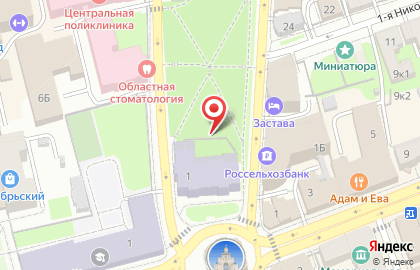 Педагогический институт, ВлГУ на Никитской улице на карте