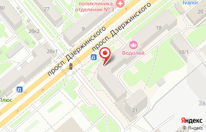 Салон красоты Шарм на проспекте Дзержинского на карте
