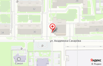 Завод промышленного оборудования на улице Академика Сахарова на карте