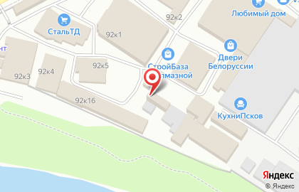 Стройбаза в Пскове на карте