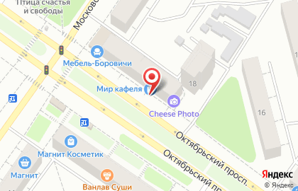 Ивановский трикотаж на Октябрьском проспекте на карте