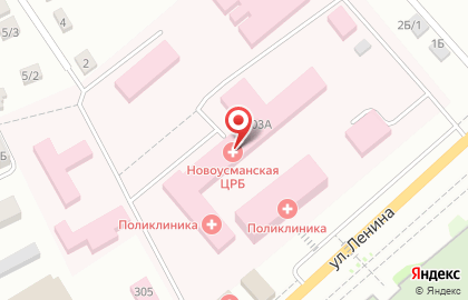 Новоусманская центральная районная больница на карте
