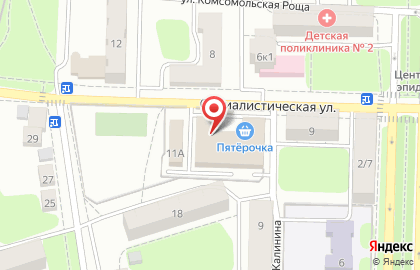 Салон-парикмахерская Анастасия на Социалистической улице на карте