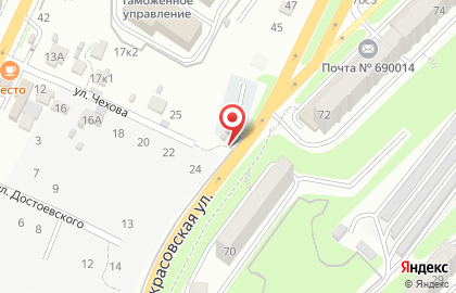Автостоянка во Владивостоке на карте