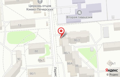 Сауна Пермский на площади Карла Маркса на карте