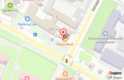 Торговый центр Вест Холл на карте