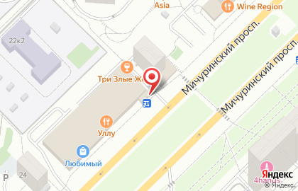 Магазин овощей и фруктов в Москве на карте