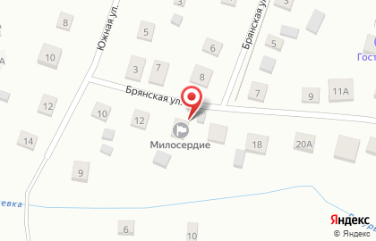 Пансионат для пожилых людей Милосердие на Брянской улице на карте