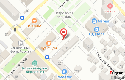 Киоск по продаже печатной продукции в Ростове-на-Дону на карте