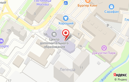 Центр дополнительного образования детей в Привокзальном районе на карте