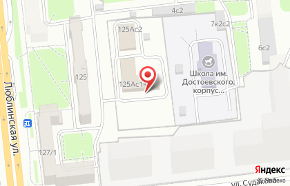 Центр социального обслуживания Московское долголетие на Люблинской улице на карте