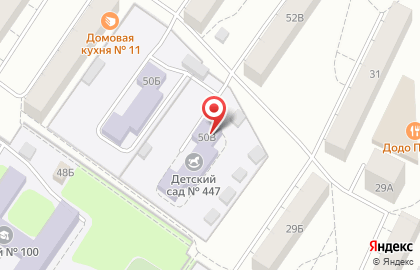 Детский сад №460 в Орджоникидзевском районе на карте