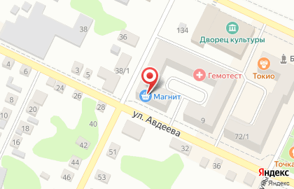 Страховая компания Ингосстрах на улице Авдеева на карте