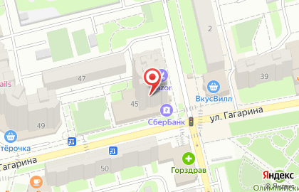 Страховая компания Согласие на улице Гагарина в Домодедово на карте