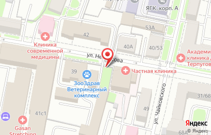Академия свободного танца на улице Некрасова на карте