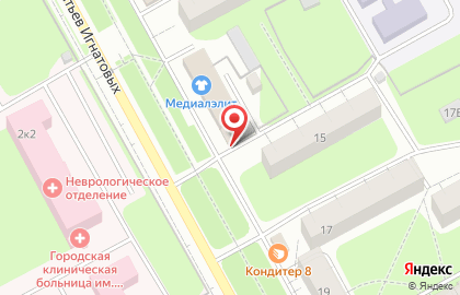 Киоск фастфудной продукции на улице Братьев Игнатовых на карте