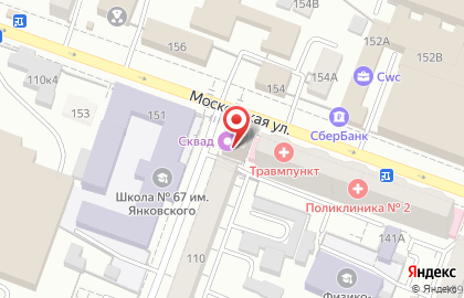 Салон Территория красоты на Московской улице на карте