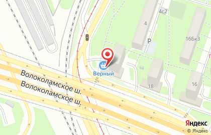 Универсам Верный в Москве на карте