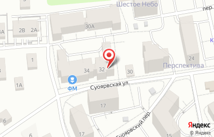 Продовольственный магазин Бородинский в Петрозаводске на карте