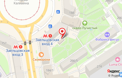 Продуктовый магазин СИБИРЬ в Заельцовском районе на карте