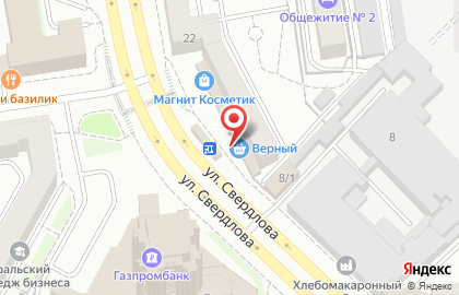 ОАО Банкомат, Банк Москвы на улице Свердлова на карте